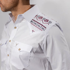 Camisa Cactus Bord Blanca 125