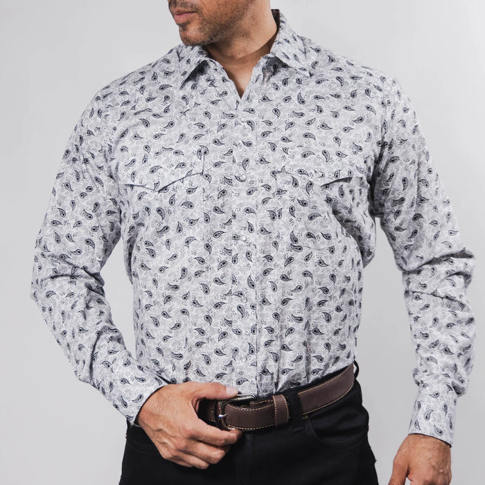 Camisa Hannover Estampada Amibas Blanco/Negro 372
