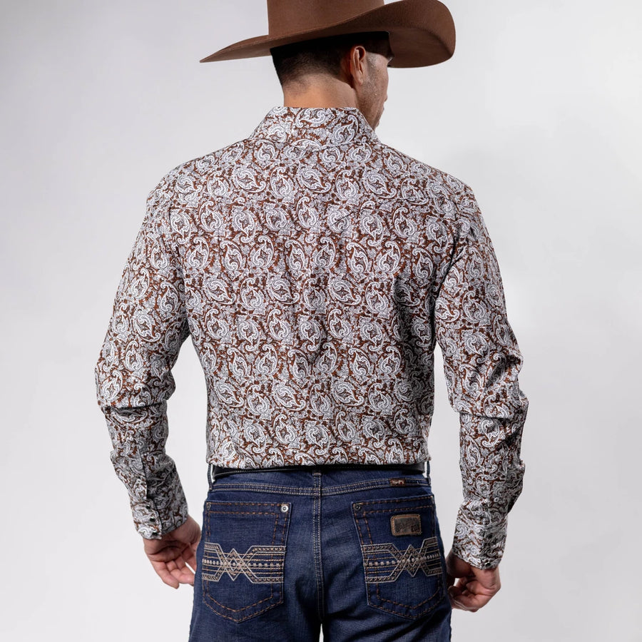 Camisa Cactus Estampada Amibas Café 128
