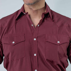 Camisa Custer Lisa Valencia Vino 021