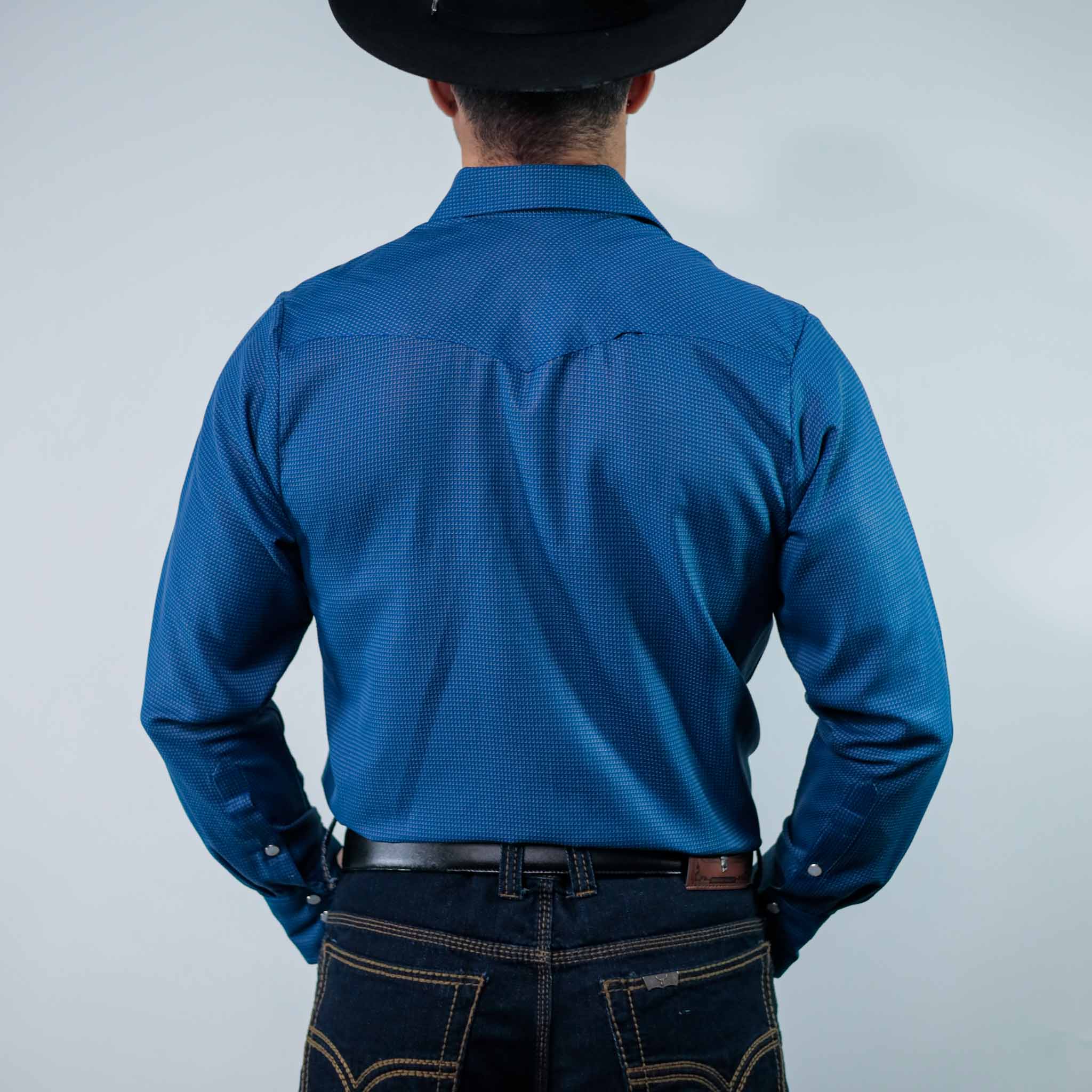 Camisa Custer Est Milan Azul/Blanco 023