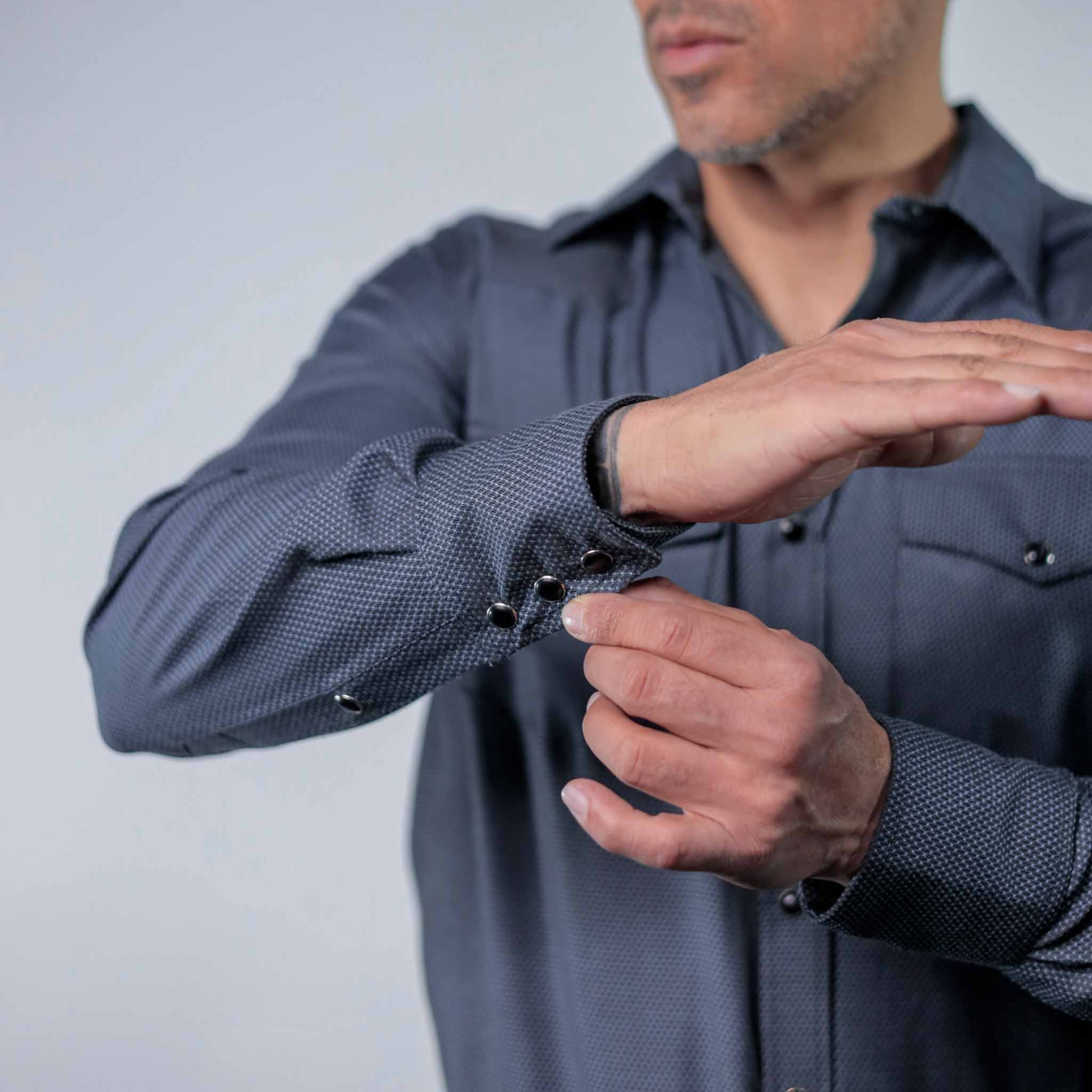 Camisa Custer Est Valencia Gris/Blanco 024