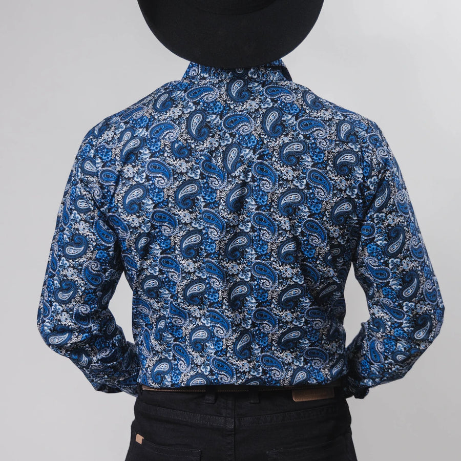 Camisa Hannover Estampada Amibas Azul/Blanco 367