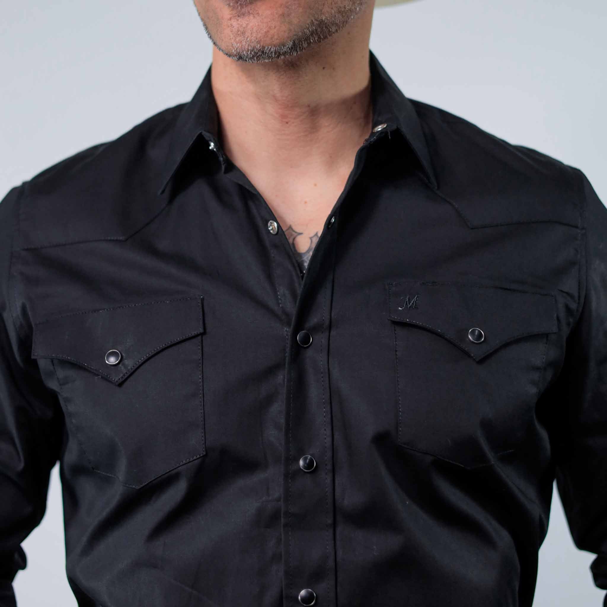 Camisa 1800 West Lisa Negra 029