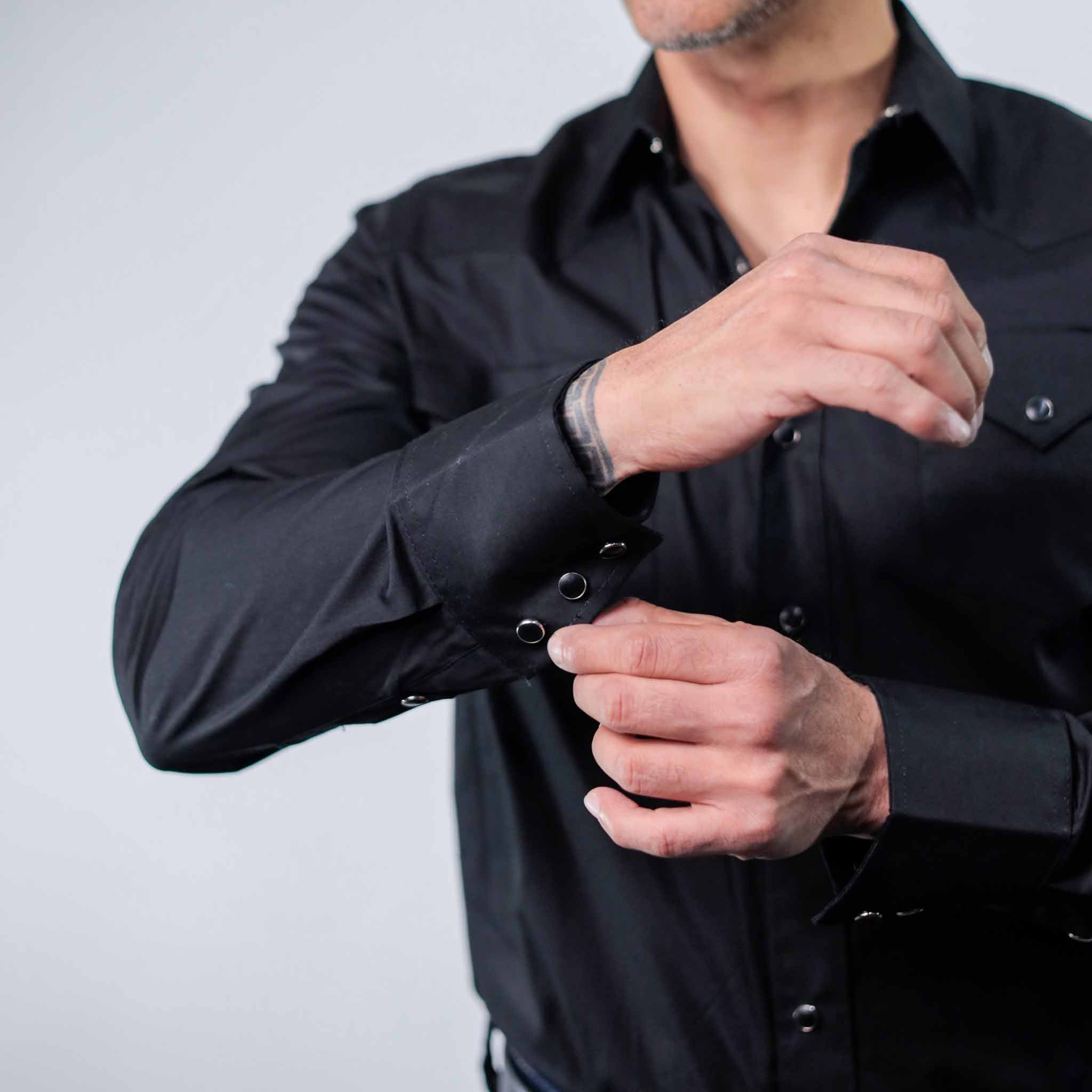 Camisa 1800 West Lisa Negra 029