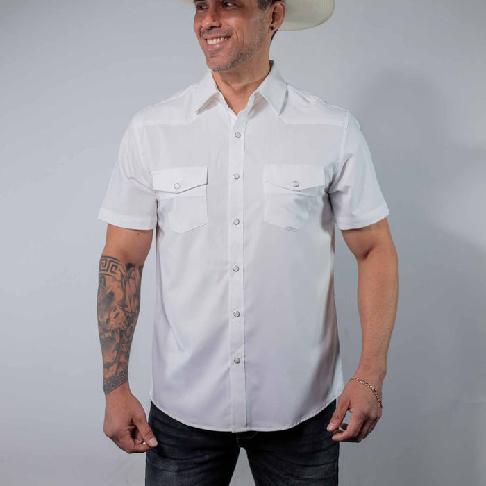 Camisa McAllen Manga Corta Performance Blanca 076