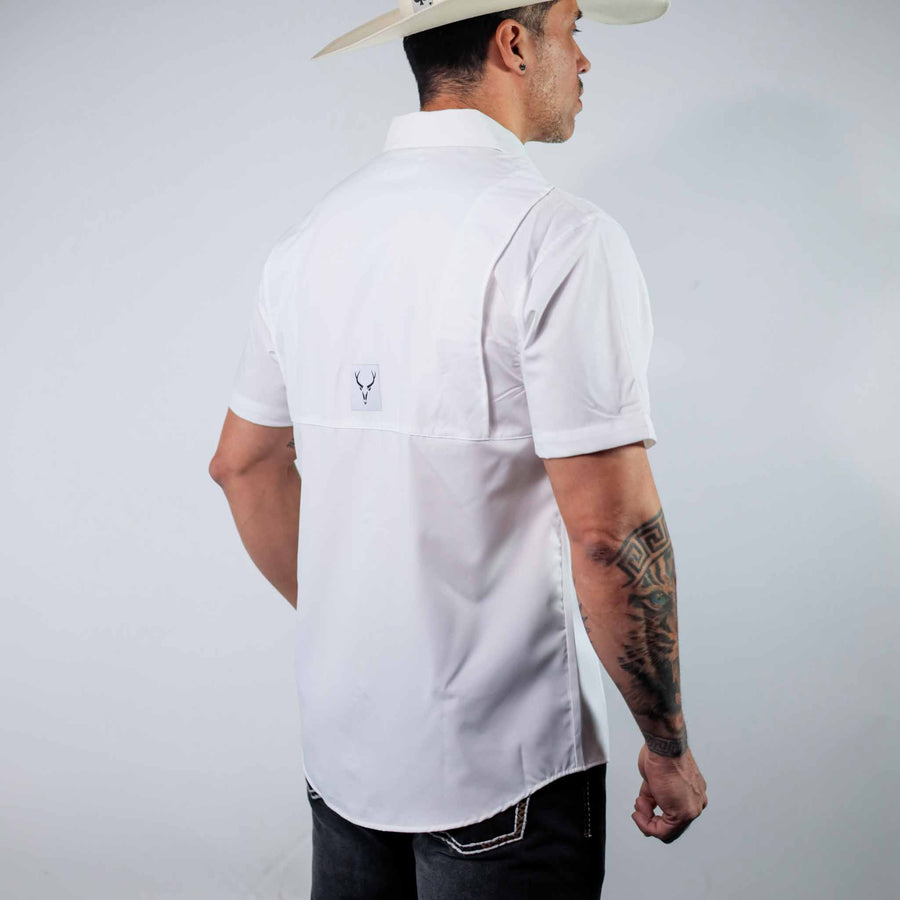 Camisa McAllen Manga Corta Performance Blanca 076