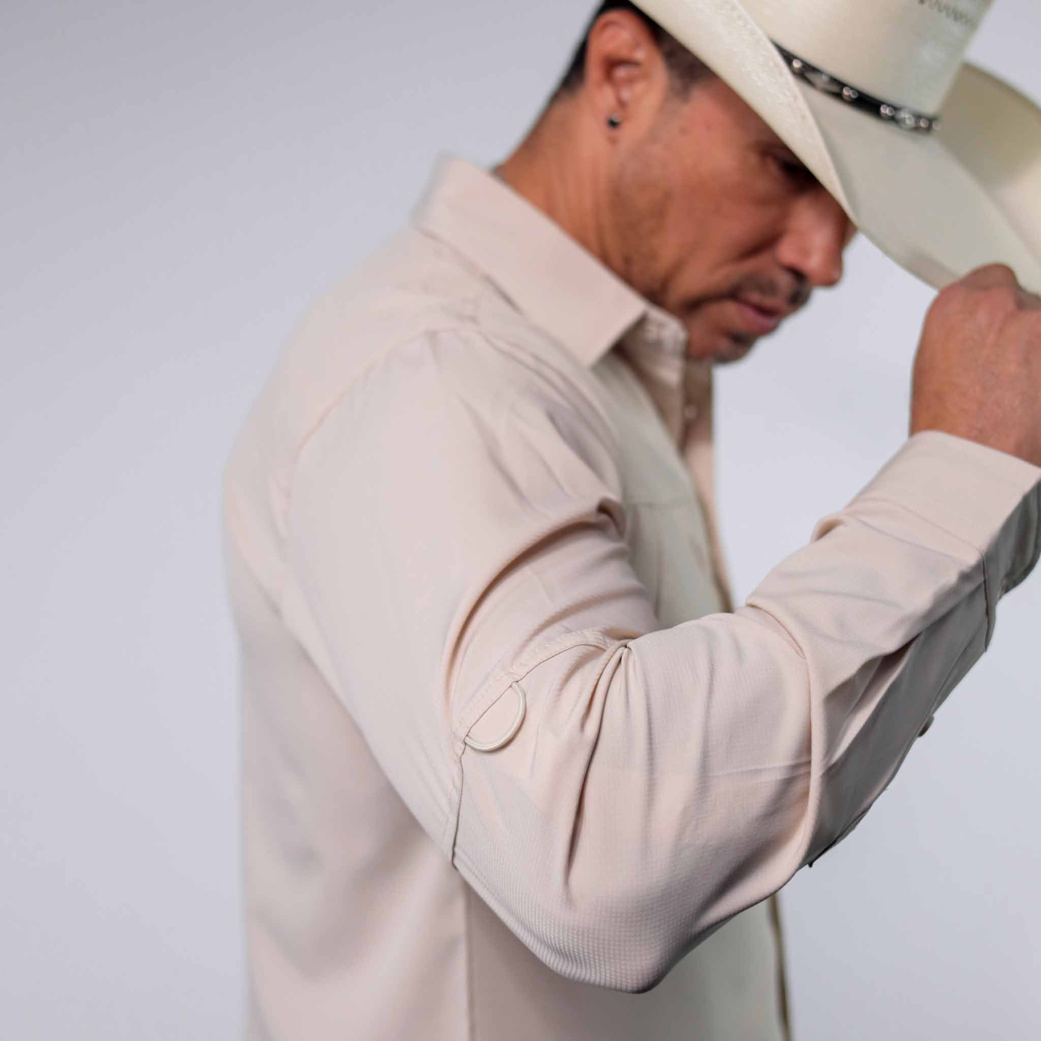 Camisa 5th Ranch Lisa Performance Beige 008