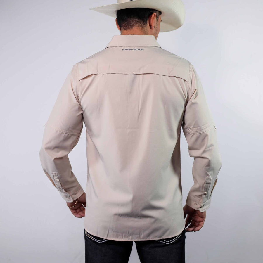 Camisa 5th Ranch Lisa Performance Beige 008