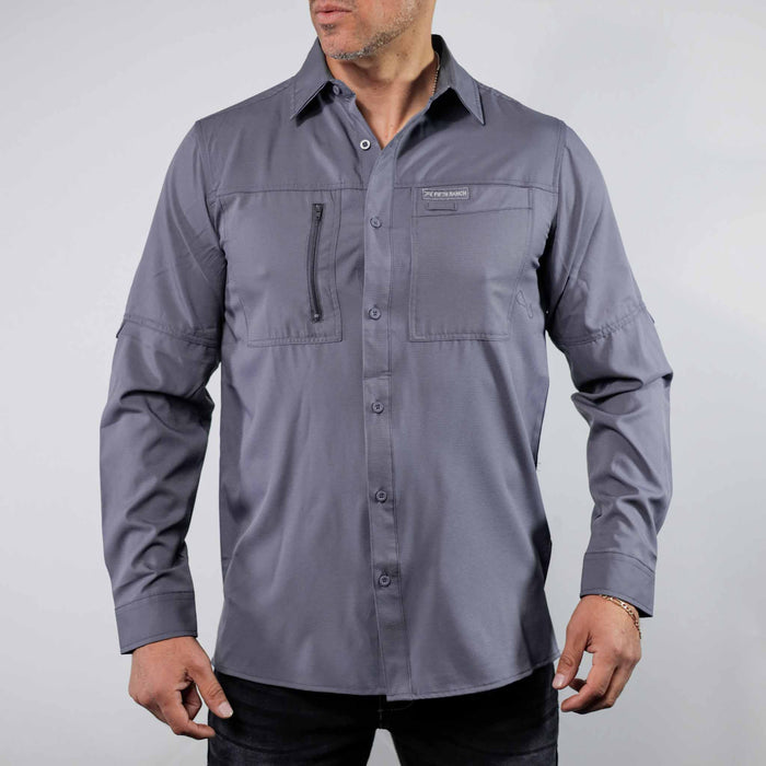 Camisa 5th Ranch Lisa Performance Gris 009