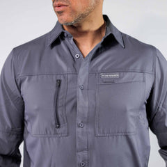Camisa 5th Ranch Lisa Performance Gris 009