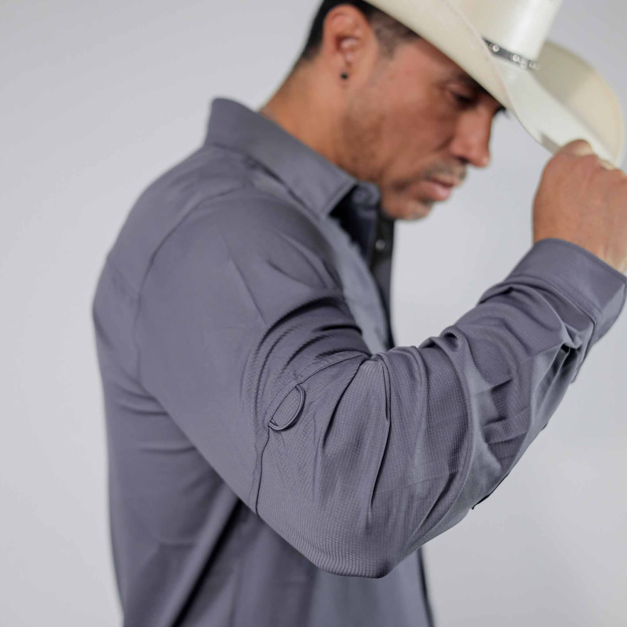 Camisa 5th Ranch Lisa Performance Gris 009