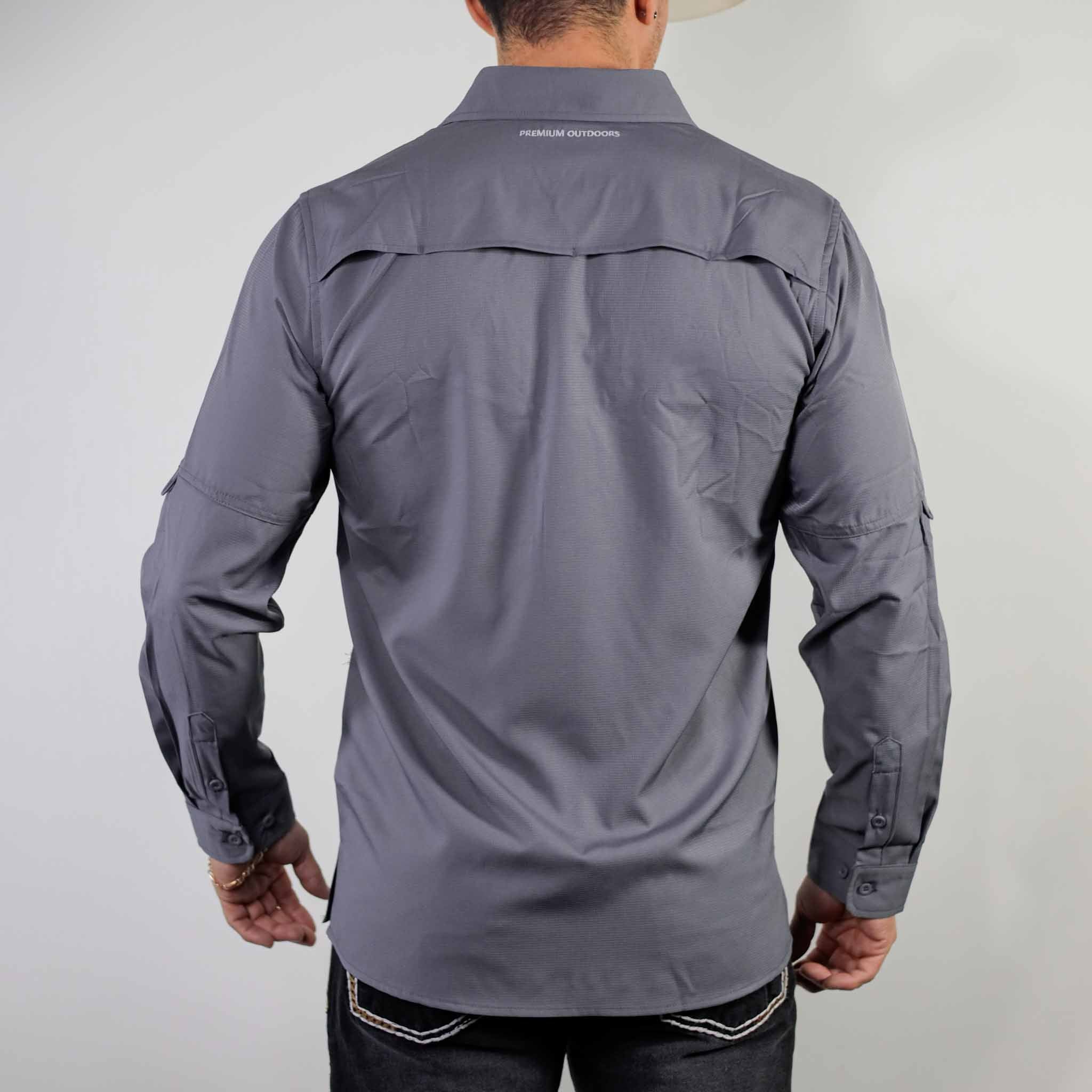 Camisa 5th Ranch Lisa Performance Gris 009