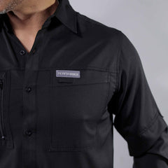 Camisa 5th Ranch Lisa Performance Negro 010
