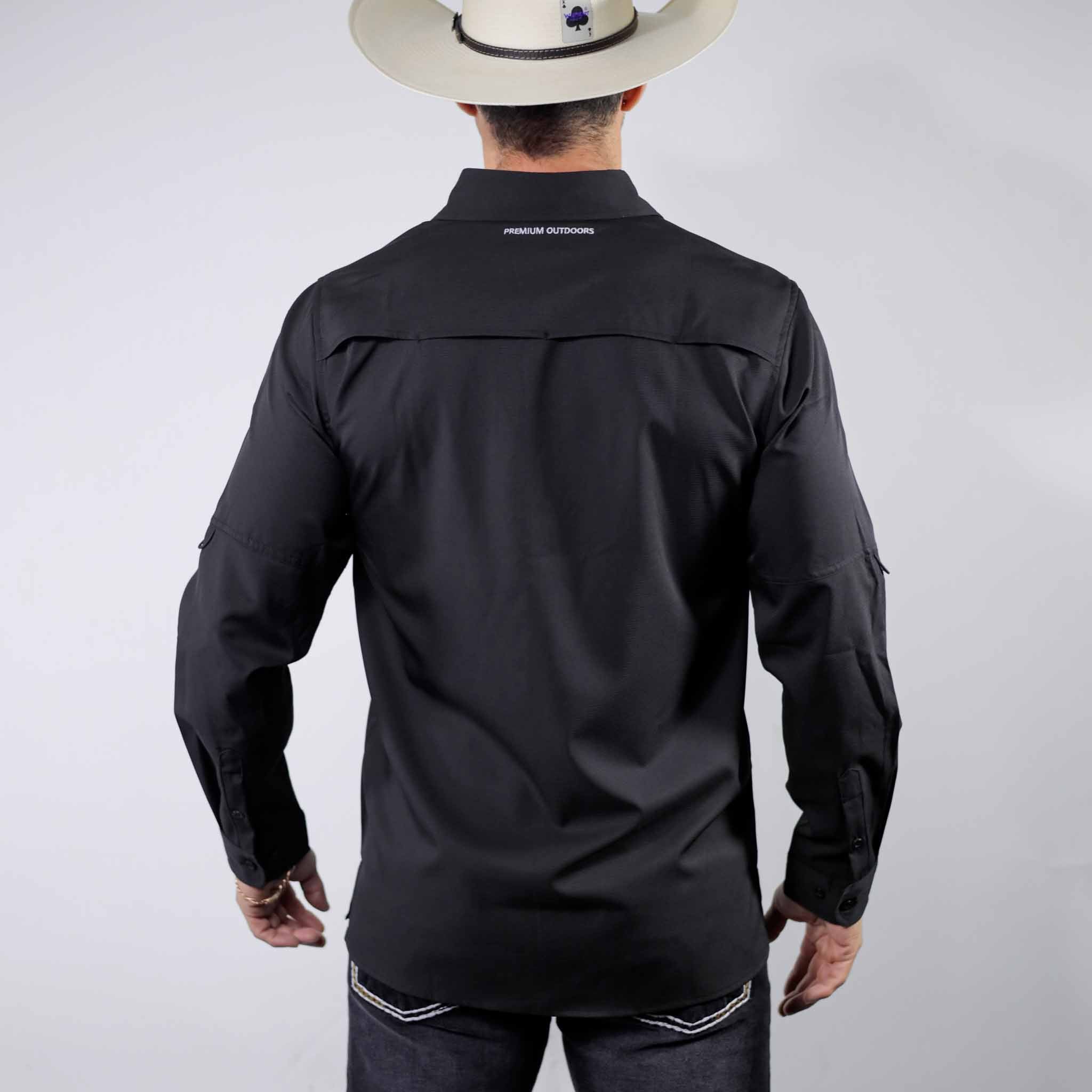 Camisa 5th Ranch Lisa Performance Negro 010