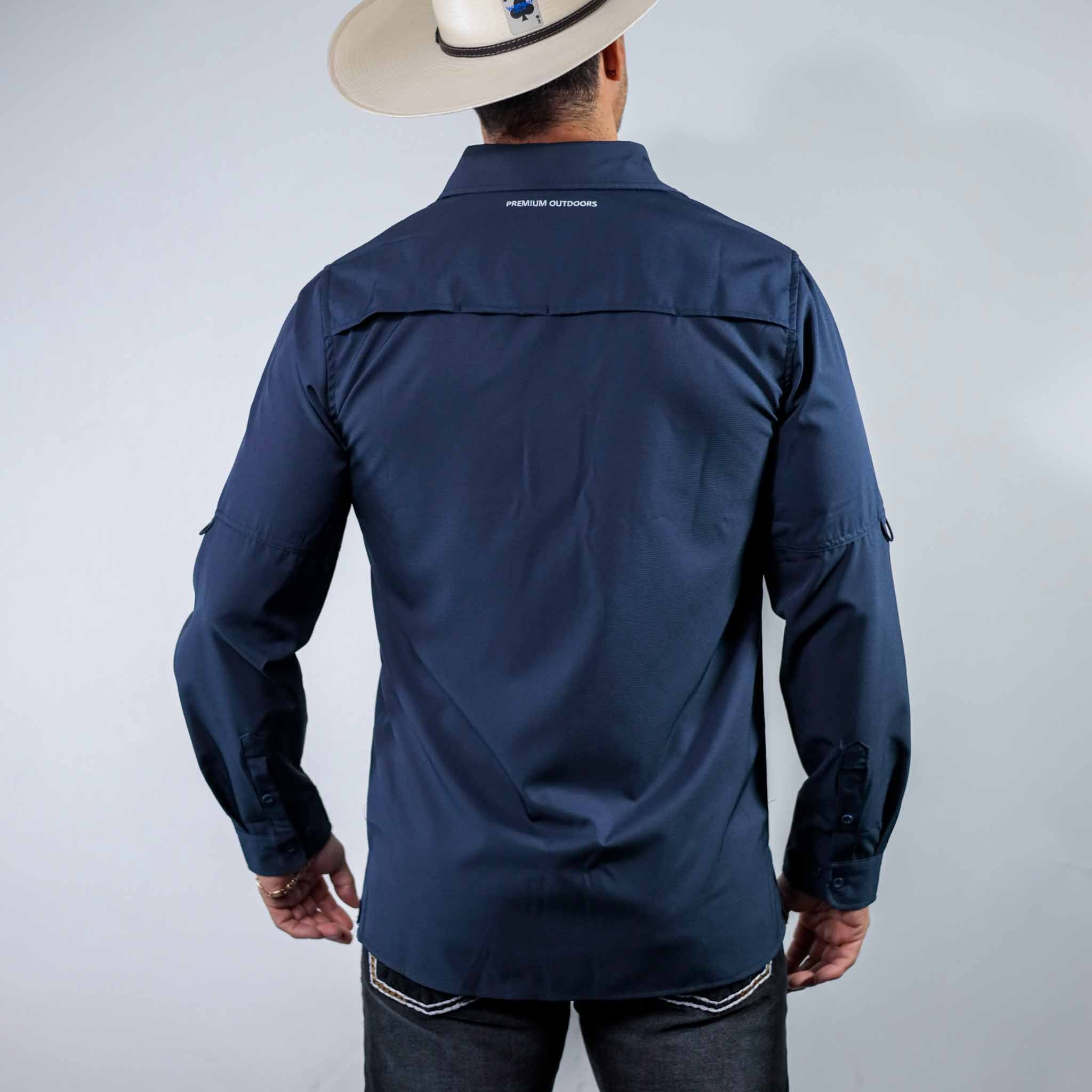 Camisa 5th Ranch Lisa Performance Azul 011