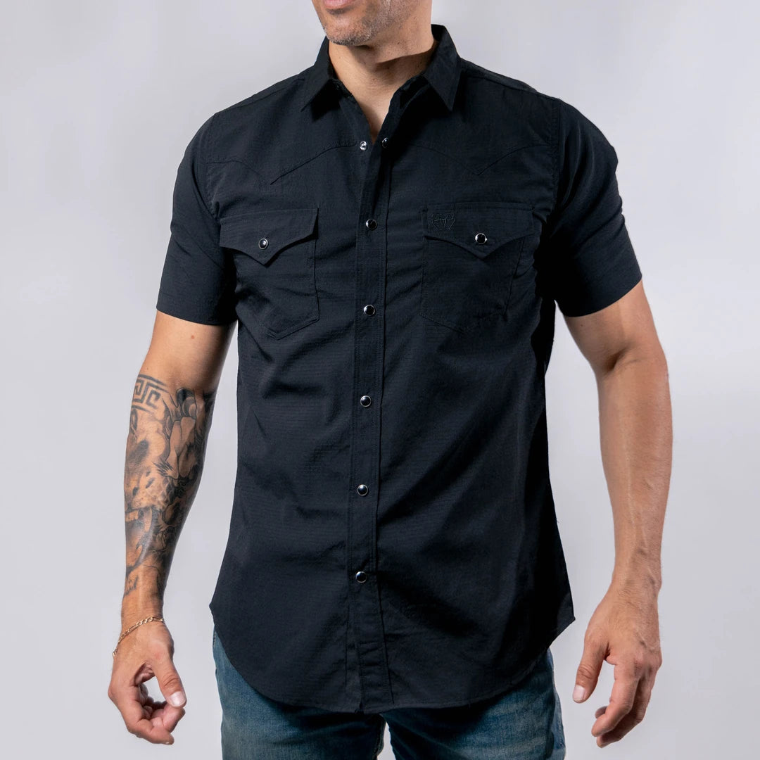 Camisa Platini MC Performace Negro 055