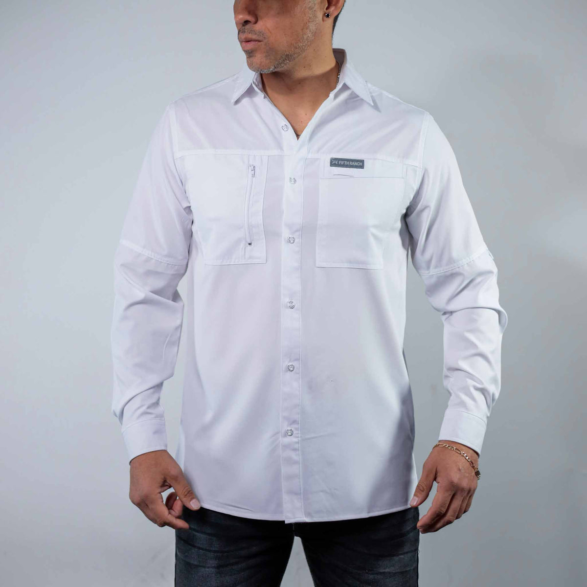 Camisa 5th Ranch Lisa Performance Blanco 012