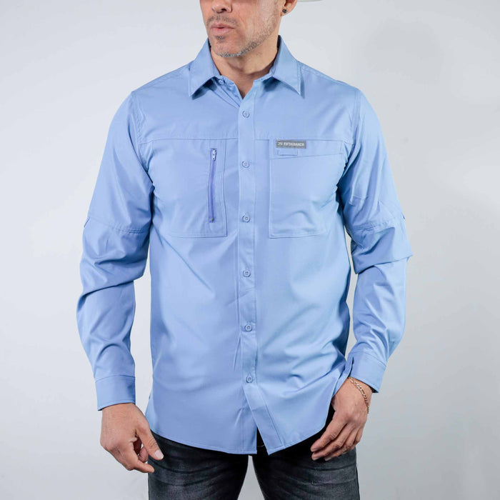 Camisa 5th Ranch Lisa Performance Celeste 013