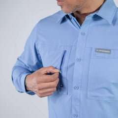 Camisa 5th Ranch Lisa Performance Celeste 013
