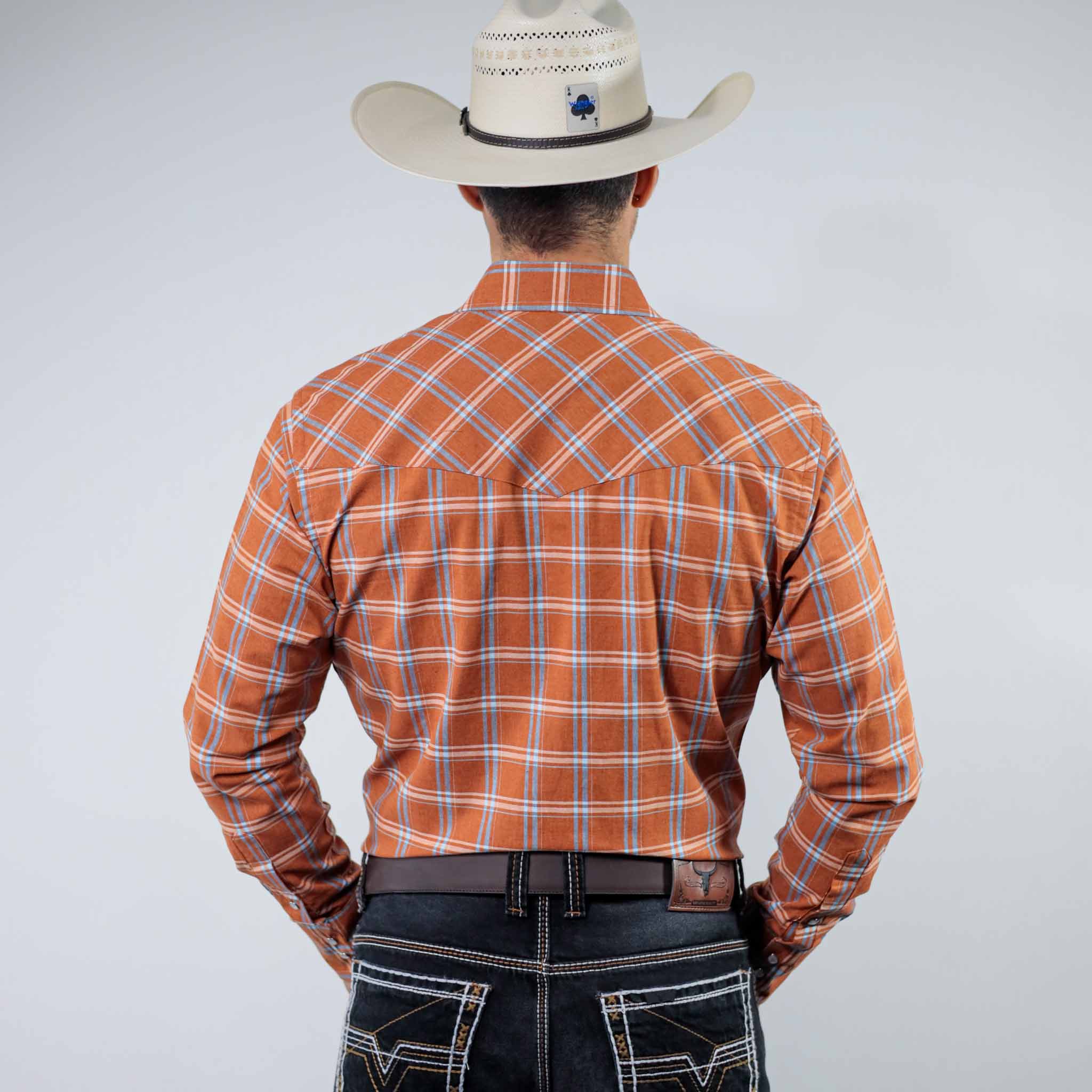 Camisa Wrangler Painted Cuadros Shedron/Blanco 260