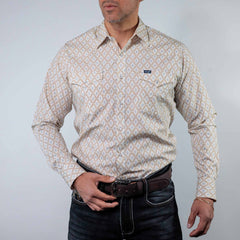 Camisa Wrangler Retro Est Khaki/Blanco/Gris 264