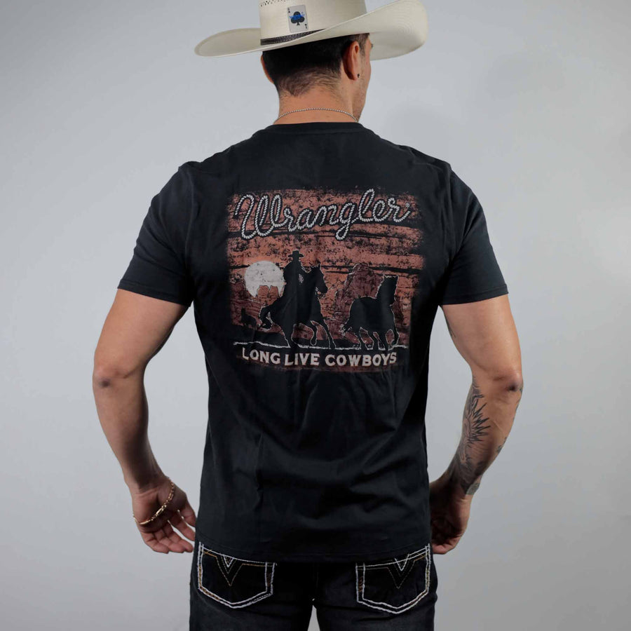 Playera Wrangler Negro Desert Horse 271