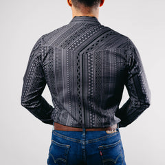 Camisa Wrangler Est Gris Negro 208