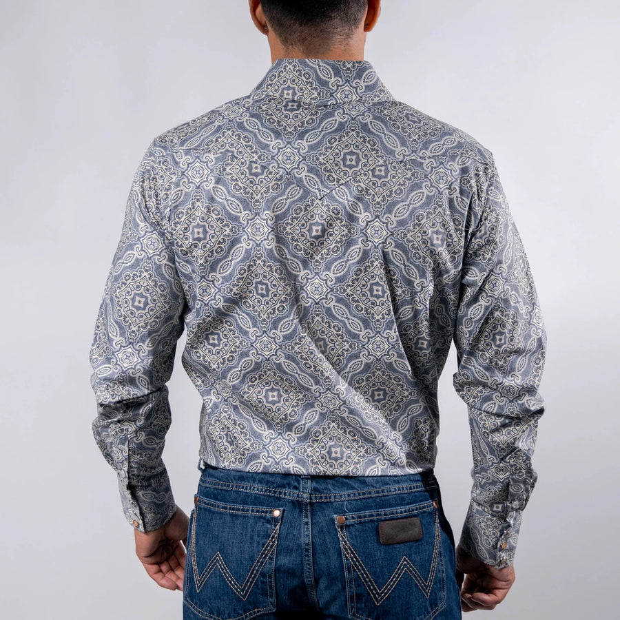 Camisa Cactus Estampada Amibas Azul 131