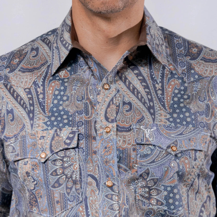 Camisa Cactus Estampada Amibas Gris 132