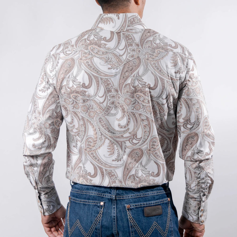 Camisa Cactus Estampada Amibas Blanco/Café 133