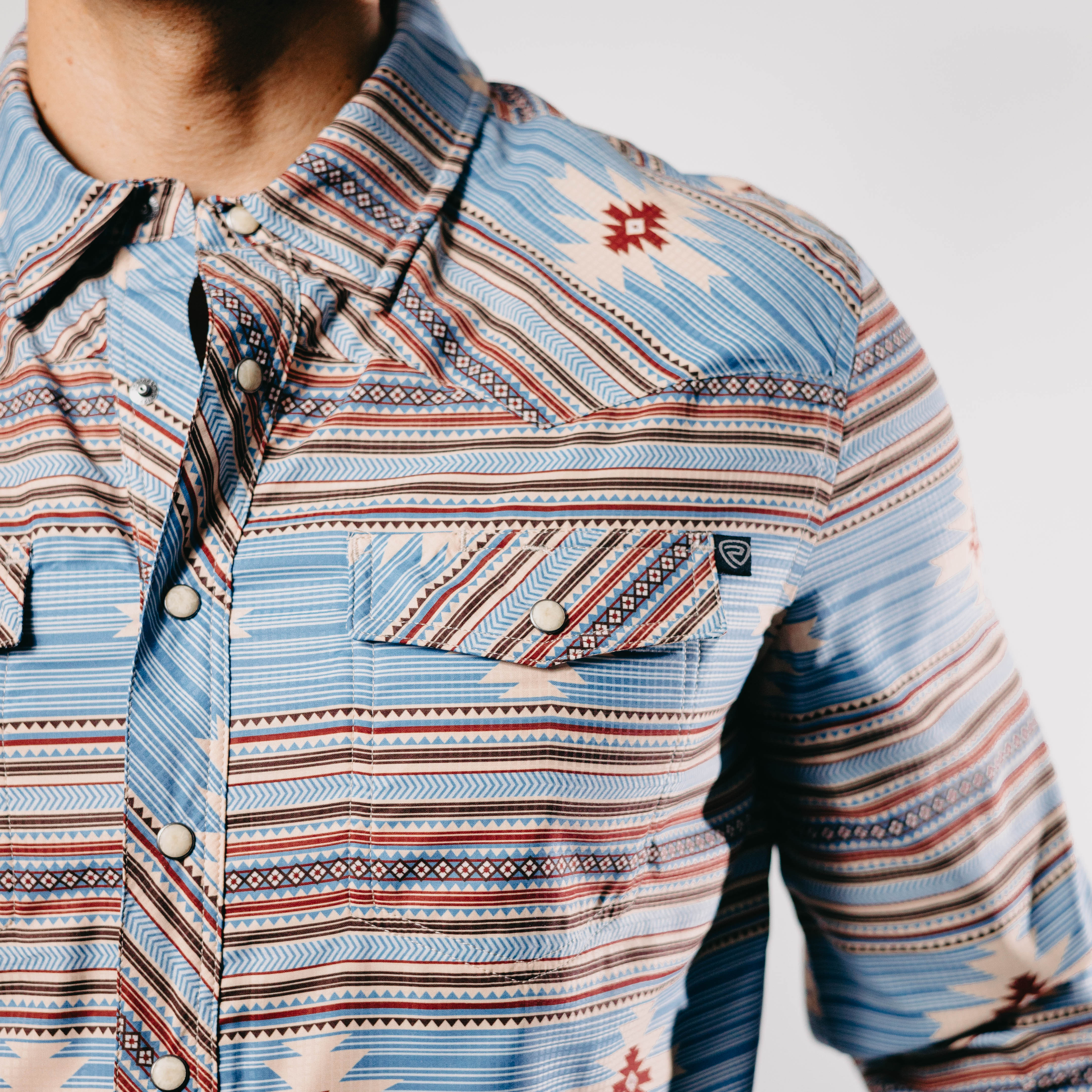 Camisa Rock&Roll Performance Aztec Blue 003