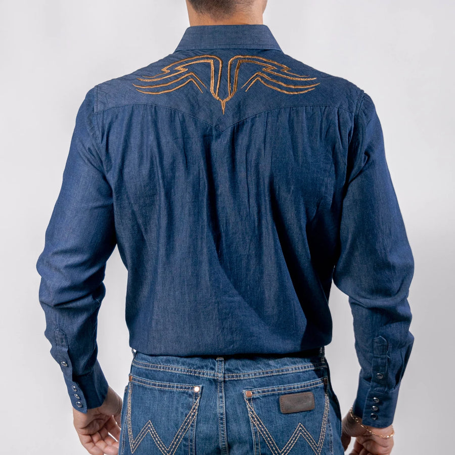 Camisa 1800 West Bord Mezclilla 018