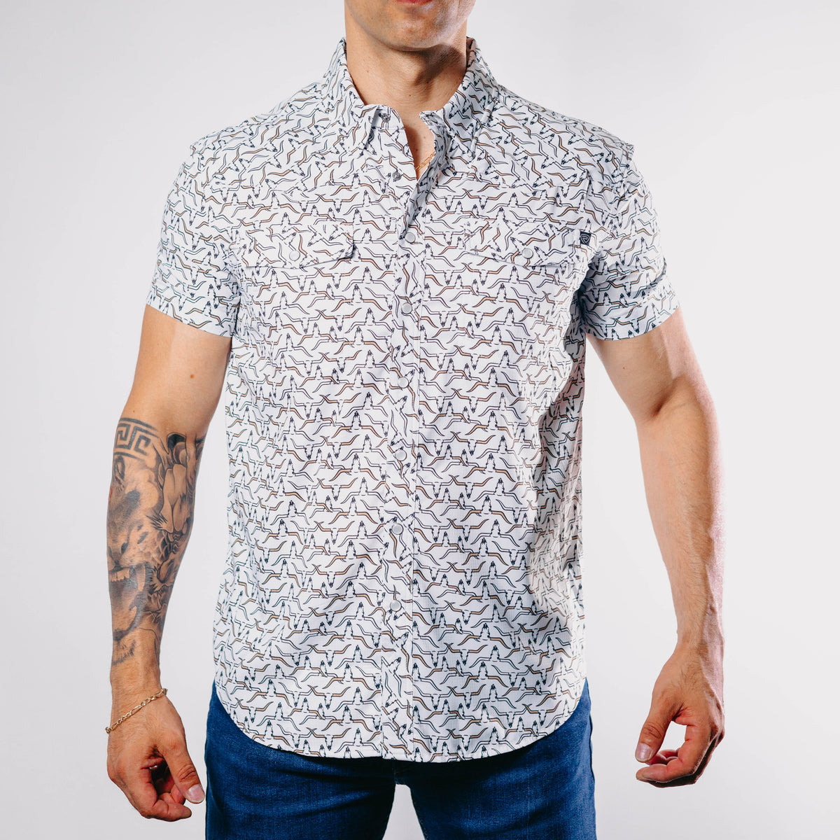 Camisa Rock&Roll MC Performance Lghorn White 014