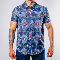 Camisa Rock&Roll MC Performance Aztec Blue 015