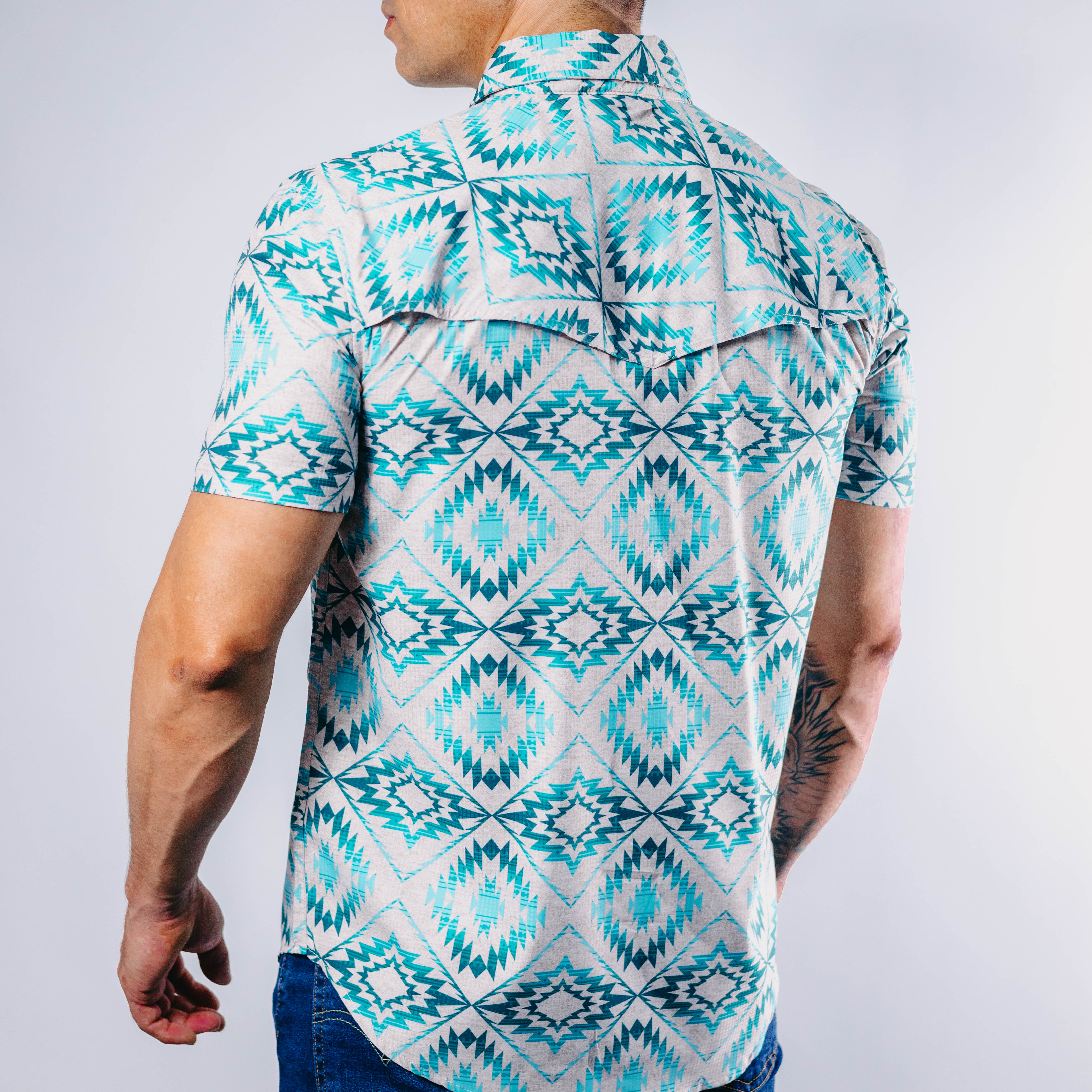 Camisa Rock&Roll MC Performance Aztec Verde 018