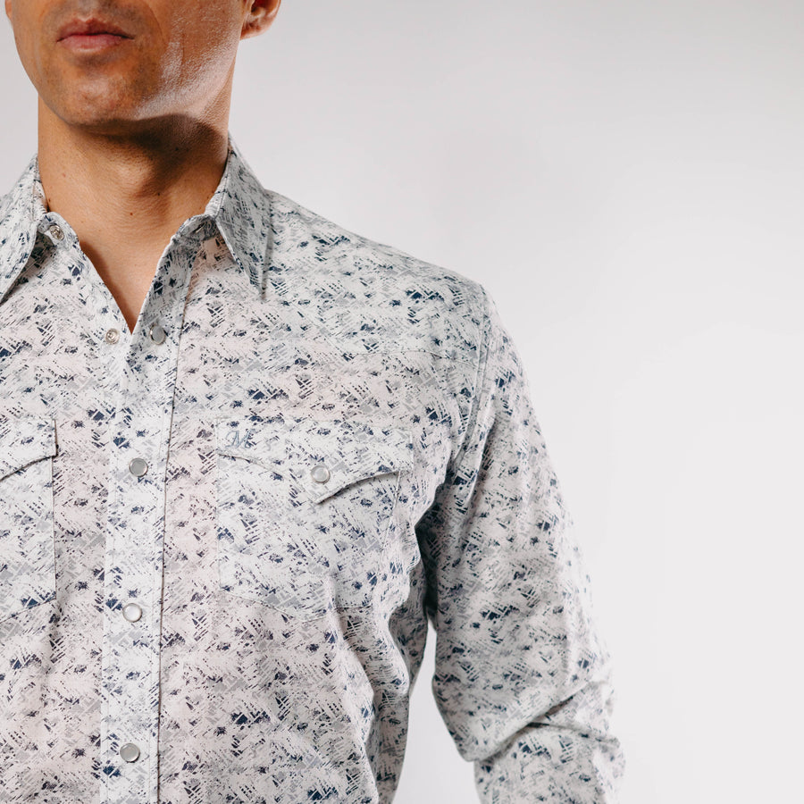 Camisa 1800 West Estampada Blanco 004