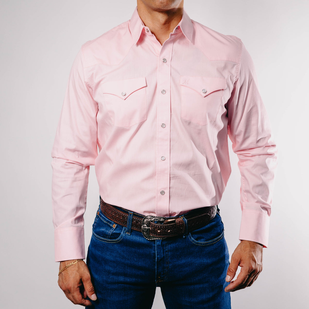 Camisas Vaqueras Para Hombre Rosas Rosas Camisas Vaqueras Para