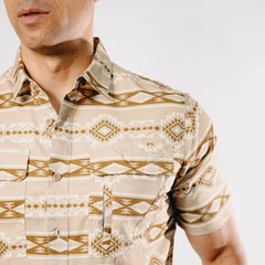 Camisa Platini MC Performance Aztec Beige 028