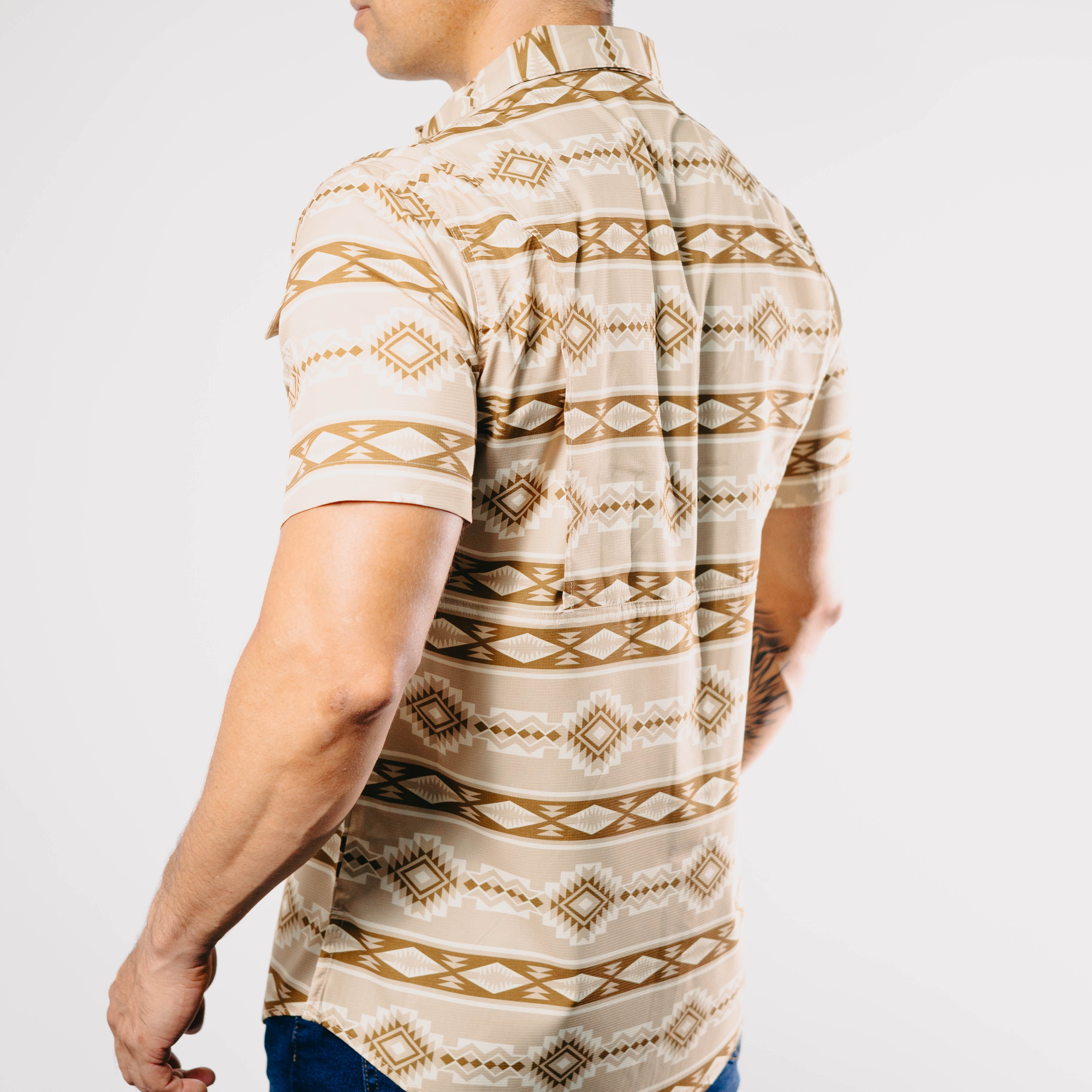 Camisa Platini MC Performance Aztec Beige 028