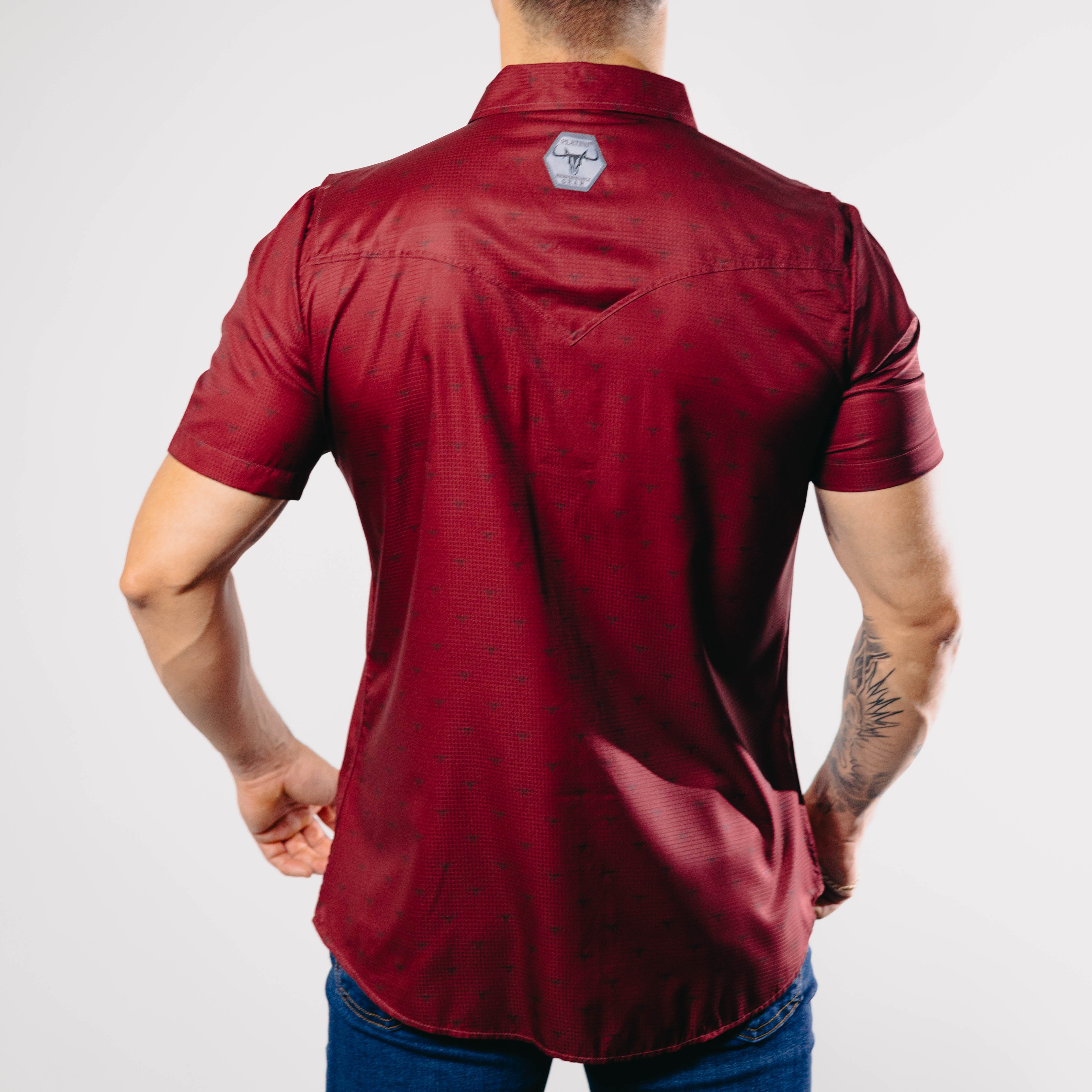 Camisa Platini MC Performance Vino 030