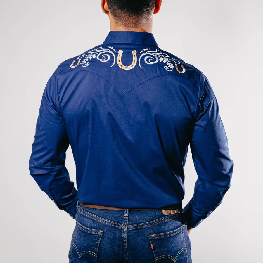 Camisa Hannover Bord Herrad Azul 310