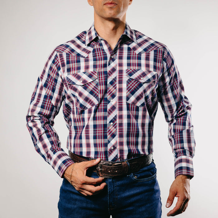 Camisa Hannover Cuadros Rojo Negro 318