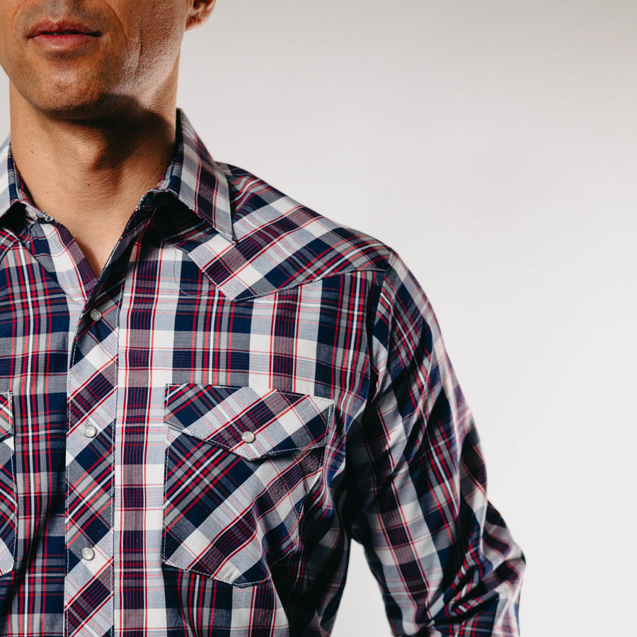 Camisa Hannover Cuadros Rojo Negro 318