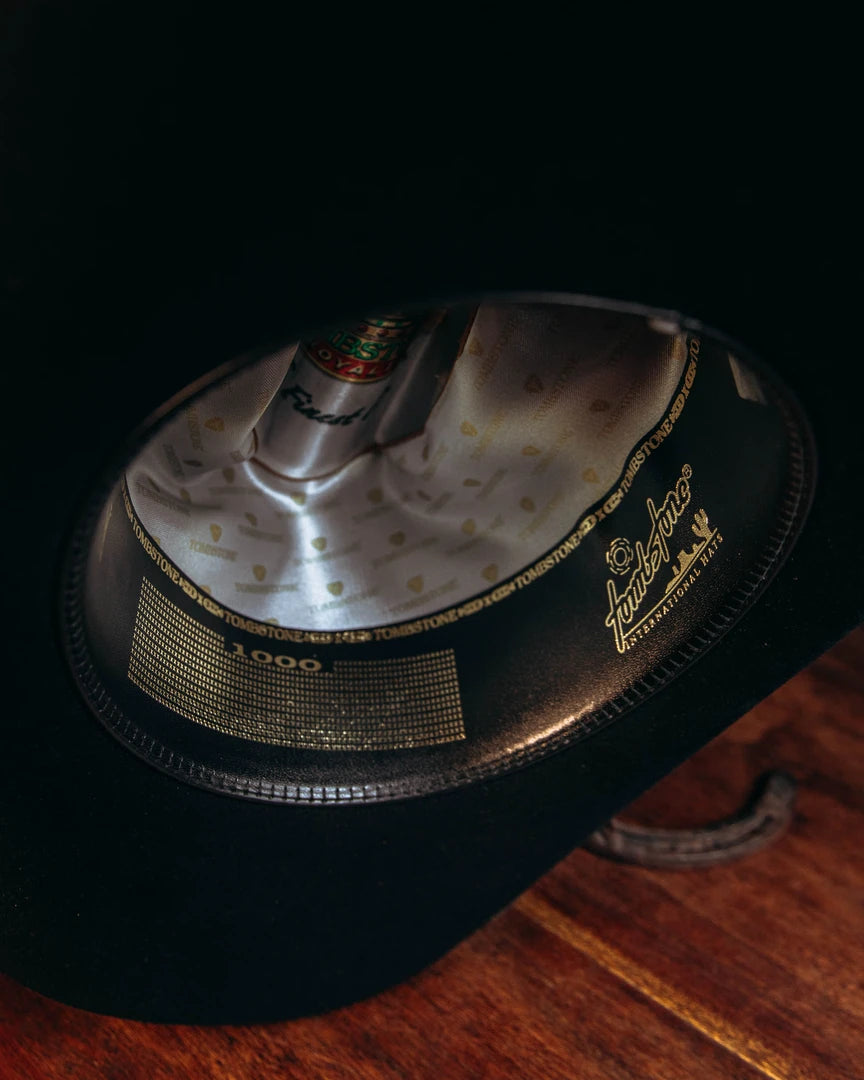 Texana Tombstone 1000X Patrón Nutria Negro 115