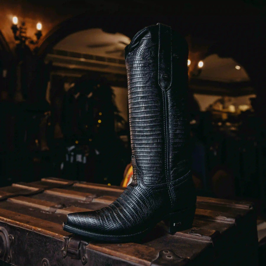 Bota Athiri Print Lizard Negro H-Retro 021