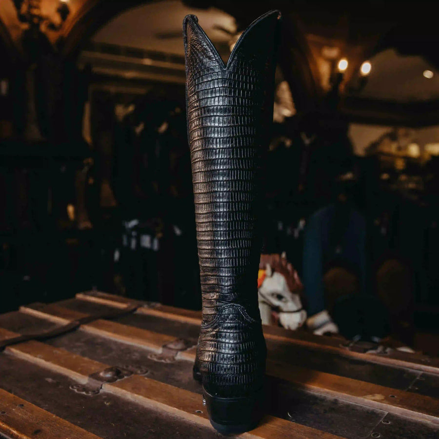 Bota Athiri Print Lizard Negro H-Retro 021