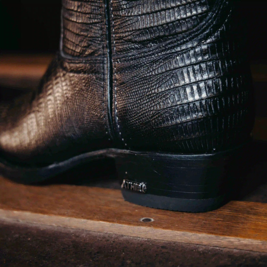 Bota Athiri Print Lizard Negro H-Retro 021