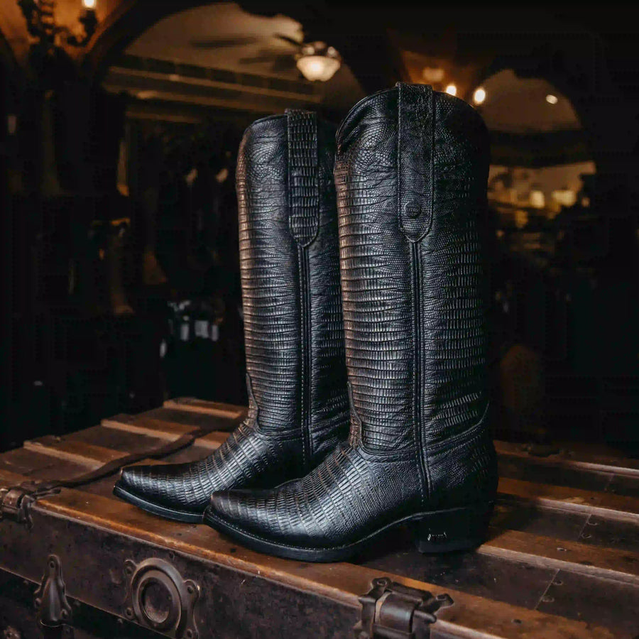 Bota Athiri Print Lizard Negro H-Retro 021