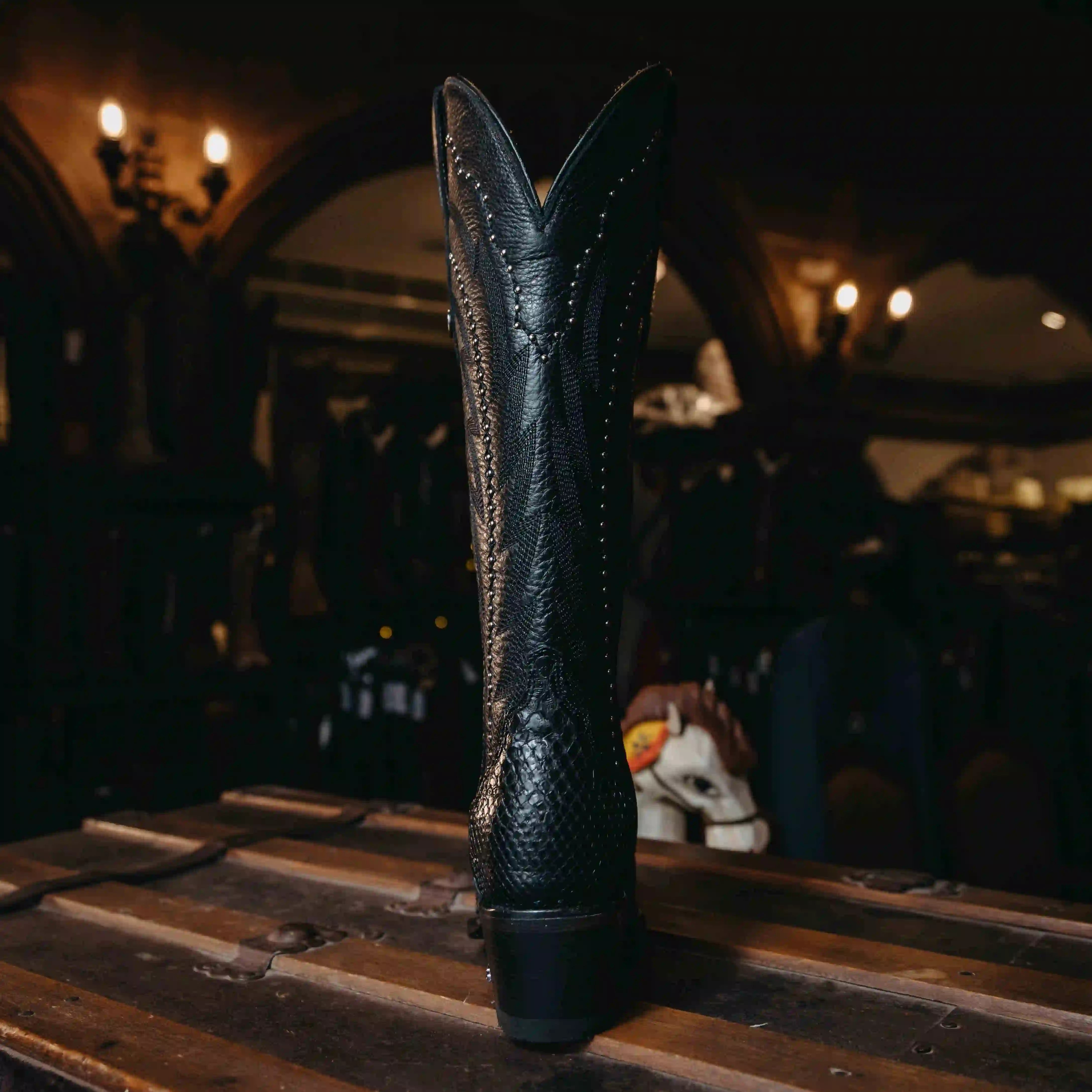 BOTA ATHIRI LATIFA PITON NEGRO H-MARIE